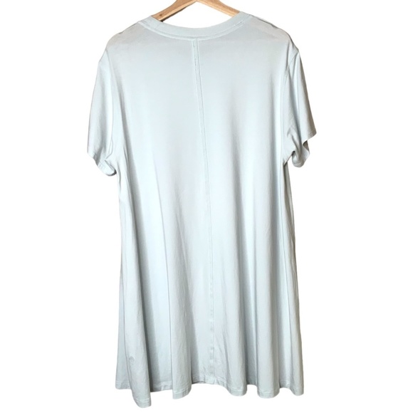 LULULEMON The All Yours T-Shirt Dress in Ocean Air Vitasea™ Pima Cotton US Sz 6 - Picture 2 of 3